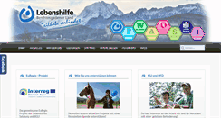 Desktop Screenshot of lebenshilfe-bgl.de